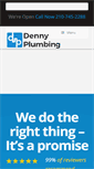Mobile Screenshot of dennyplumbing.com